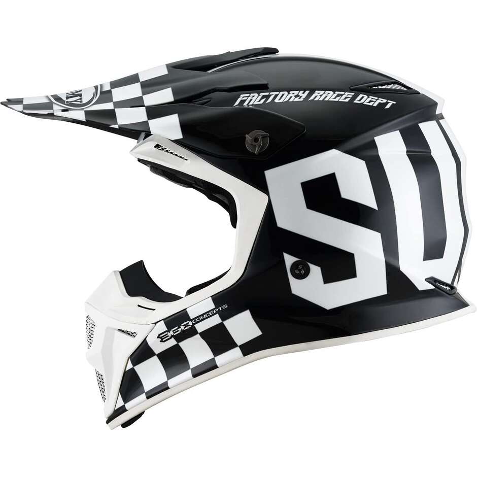 Suomy MX SPEED PRO MASTER Cross Enduro Motorcycle Helmet Black White