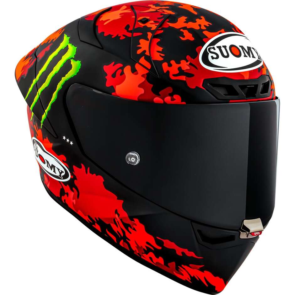 Suomy S1-XR GP BAGNAIA MONSTER REPL.2025 Matte FIM Full Face Racing Motorcycle Helmet