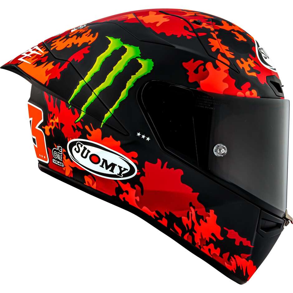 Suomy S1-XR GP BAGNAIA MONSTER REPL.2025 Matte FIM Full Face Racing Motorcycle Helmet
