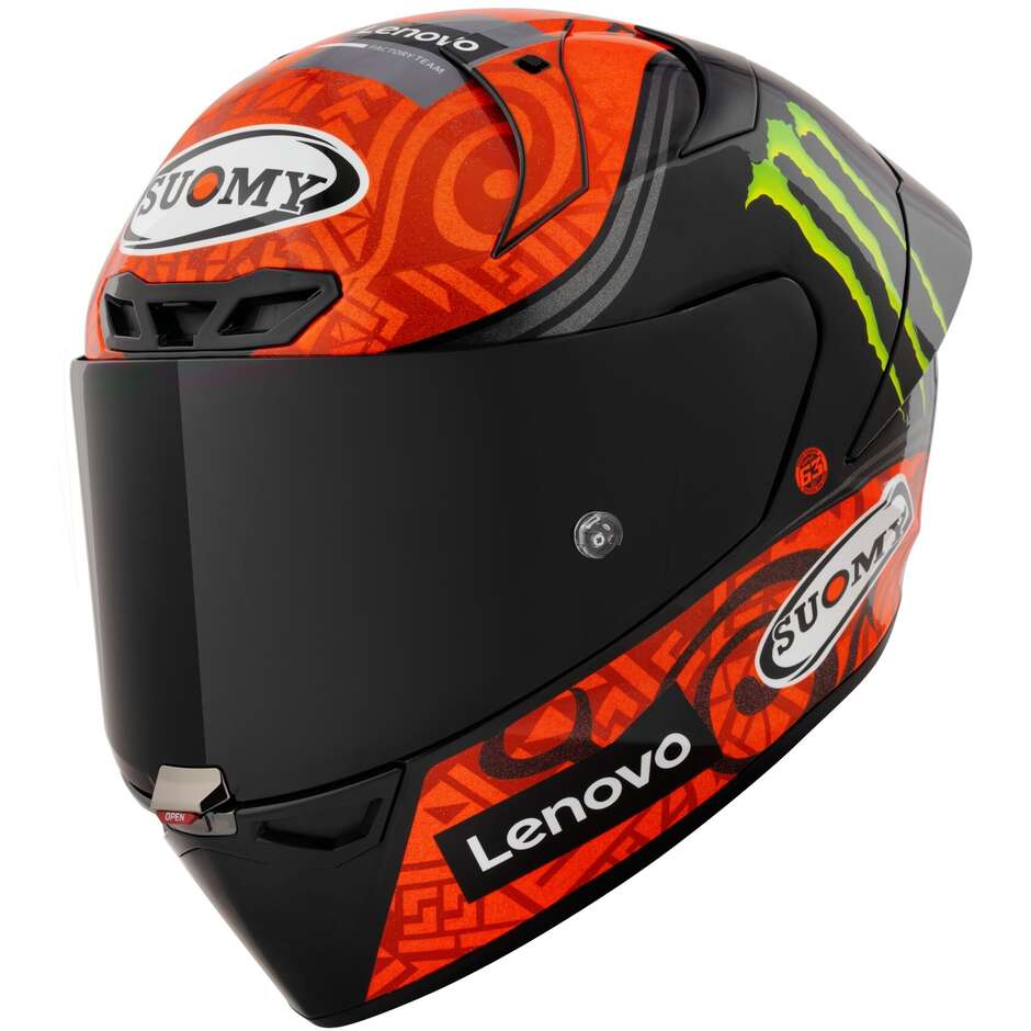 Suomy S1-XR GP BAGNAIA MONSTER REPLICA+ Racing Full Face Motorcycle Helmet -FIM