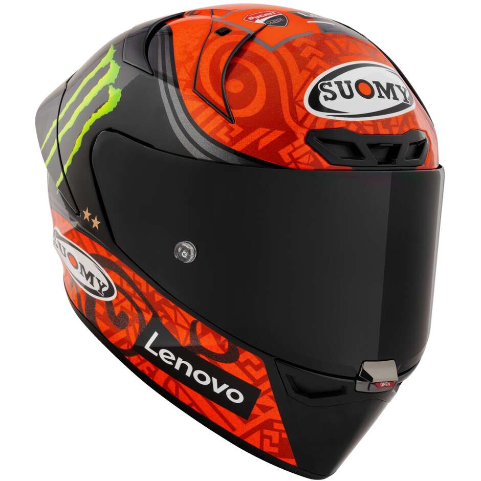 Suomy S1-XR GP BAGNAIA MONSTER REPLICA+ Racing Full Face Motorcycle Helmet -FIM