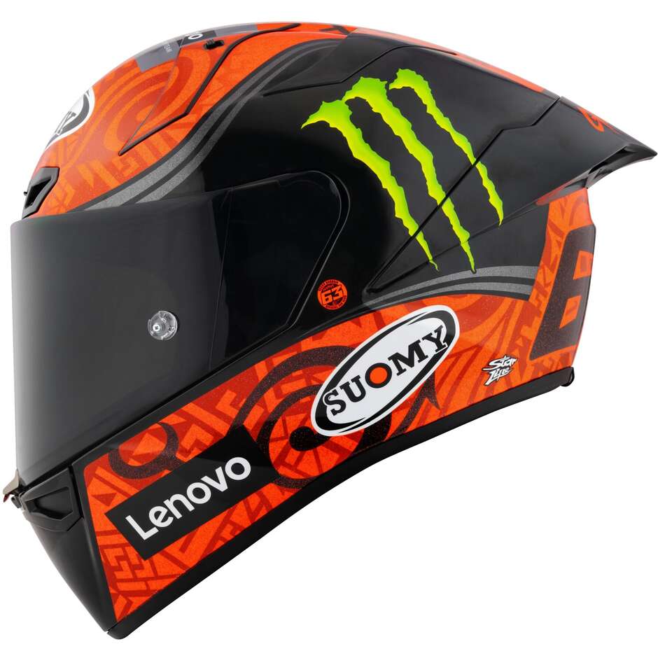Suomy S1-XR GP BAGNAIA MONSTER REPLICA+ Racing Full Face Motorcycle Helmet -FIM