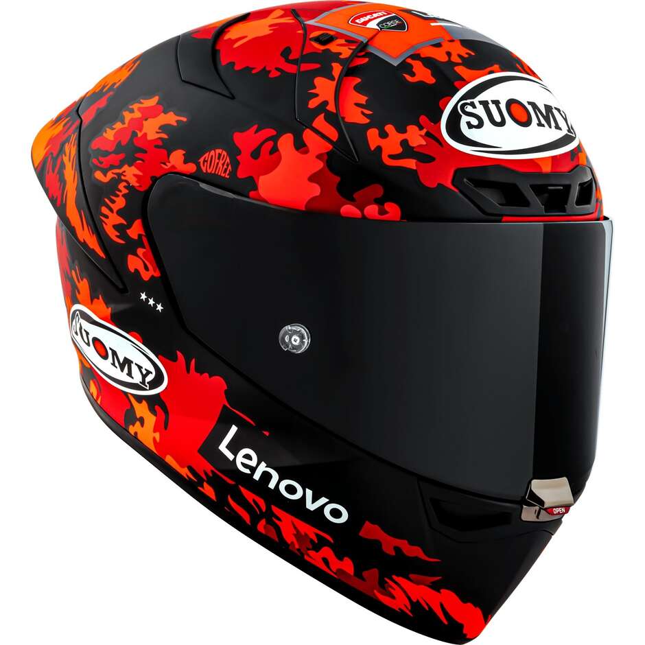 Suomy S1-XR GP BAGNAIA REPL.2025 Mattierter Integralhelm für Rennmotorräder