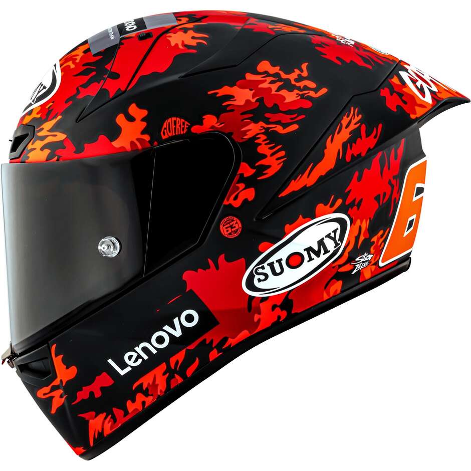Suomy S1-XR GP BAGNAIA REPL.2025 Mattierter Integralhelm für Rennmotorräder