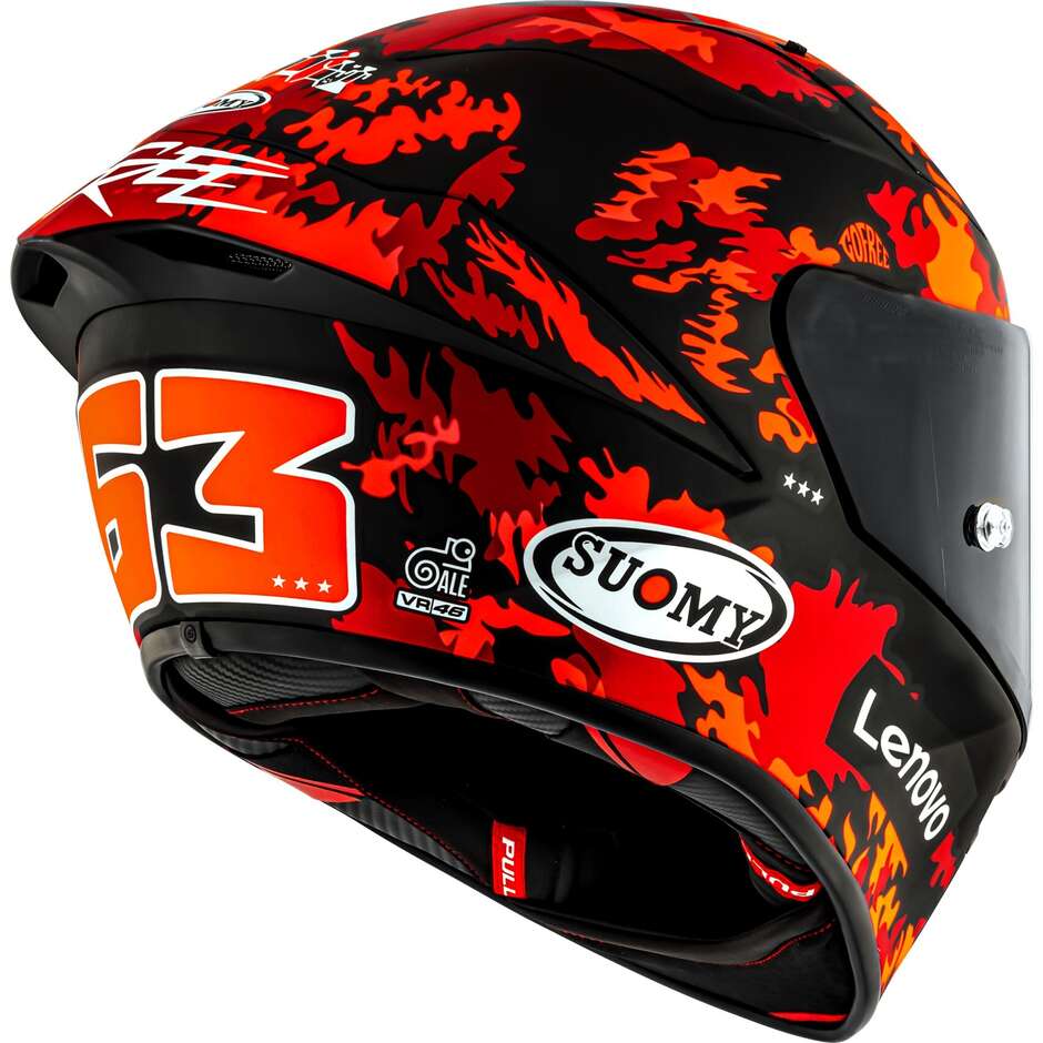 Suomy S1-XR GP BAGNAIA REPL.2025 Mattierter Integralhelm für Rennmotorräder