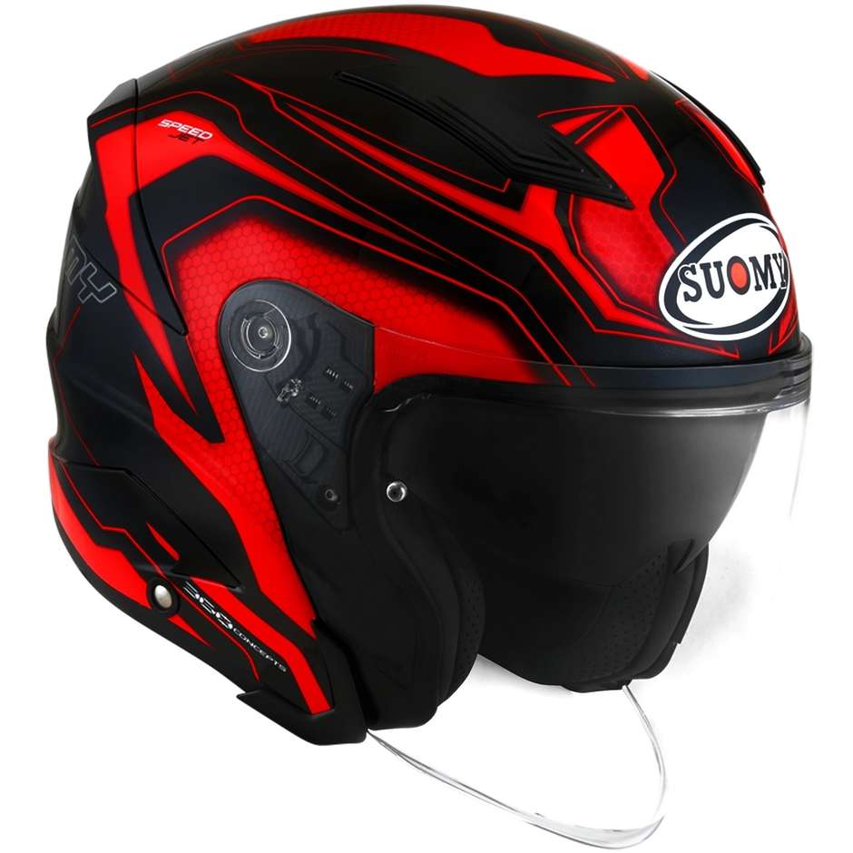 Suomy SPEEDJET READY Red Motorcycle Helmet