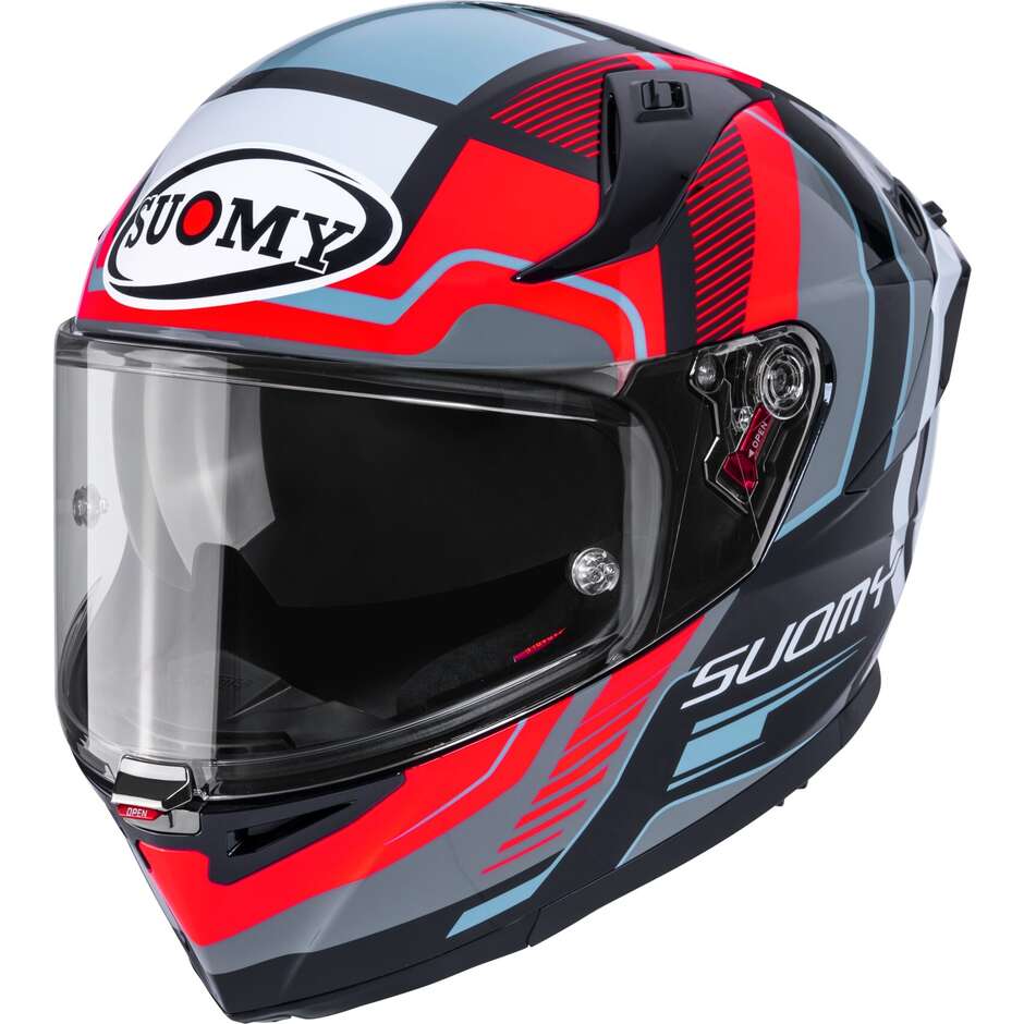 Suomy SPEEDSTAR 2 PARALLAX Full Face Motorcycle Helmet, Red