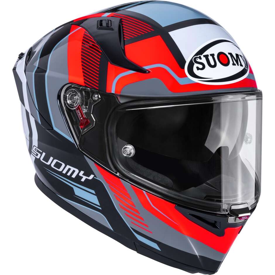 Suomy SPEEDSTAR 2 PARALLAX Full Face Motorcycle Helmet, Red