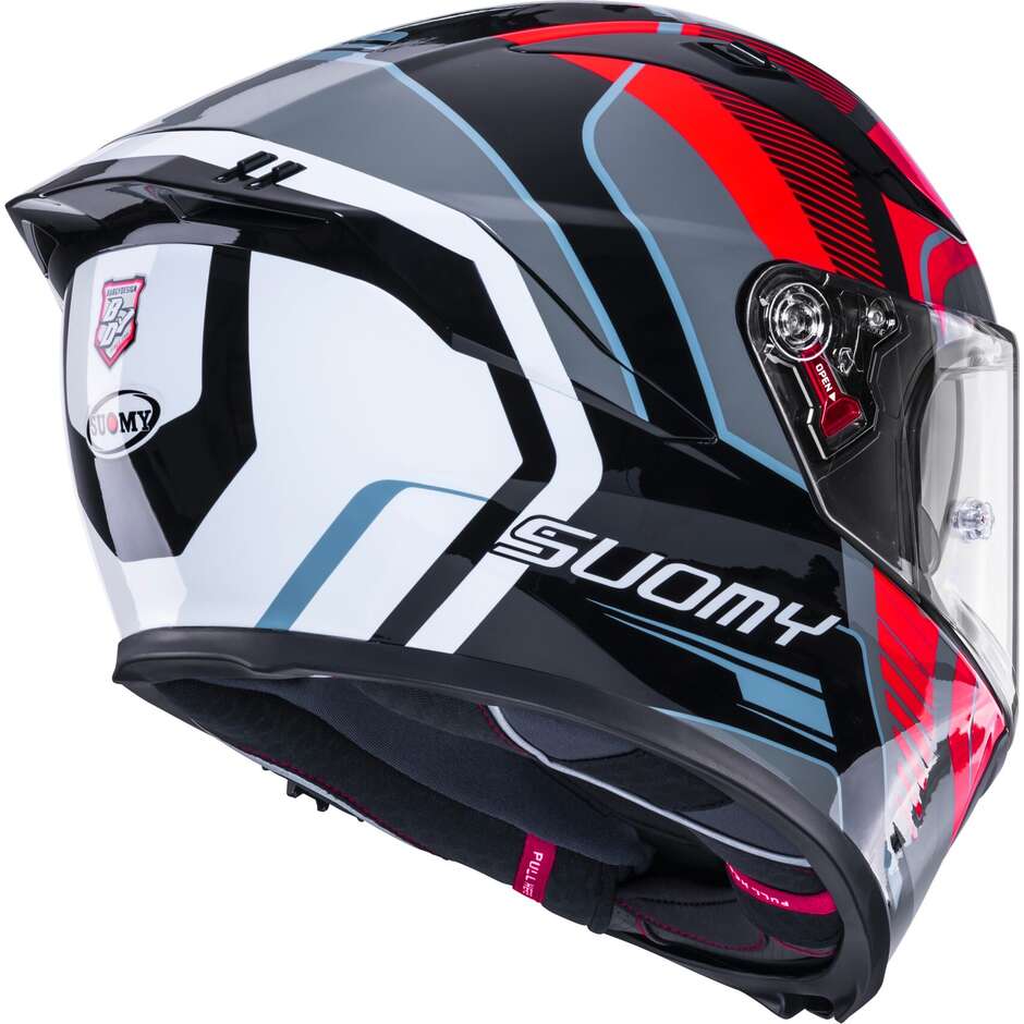 Suomy SPEEDSTAR 2 PARALLAX Full Face Motorcycle Helmet, Red