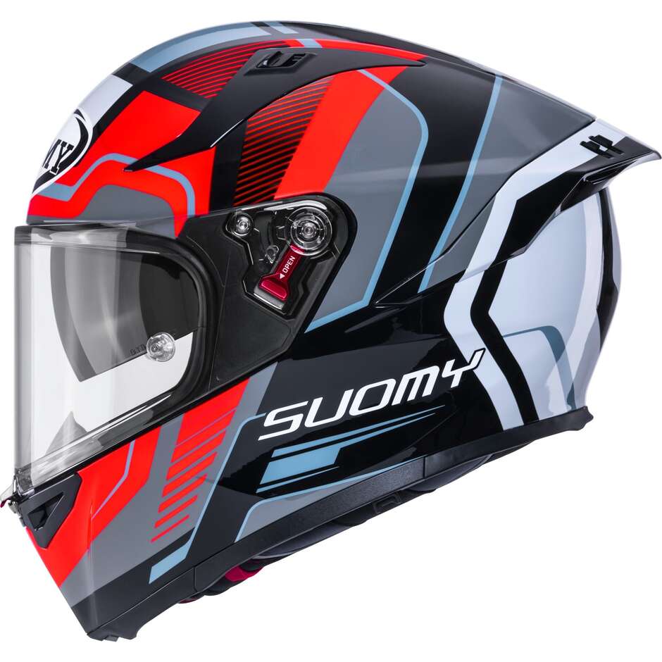 Suomy SPEEDSTAR 2 PARALLAX Full Face Motorcycle Helmet, Red
