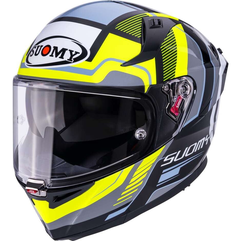 Suomy SPEEDSTAR 2 PARALLAX Integralhelm für Motorrad, Gelb