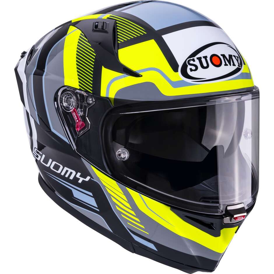 Suomy SPEEDSTAR 2 PARALLAX Integralhelm für Motorrad, Gelb