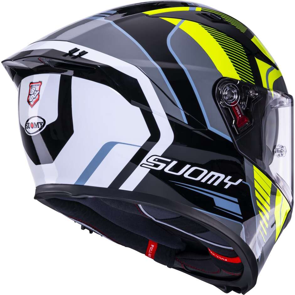 Suomy SPEEDSTAR 2 PARALLAX Integralhelm für Motorrad, Gelb