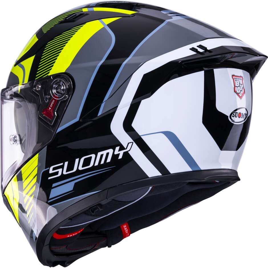 Suomy SPEEDSTAR 2 PARALLAX Integralhelm für Motorrad, Gelb