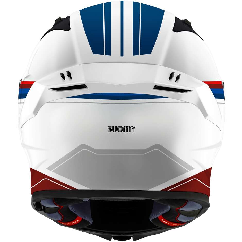 Suomy SPEEDSTAR 2 VANTAGE Full Face Motorcycle Helmet White Blue