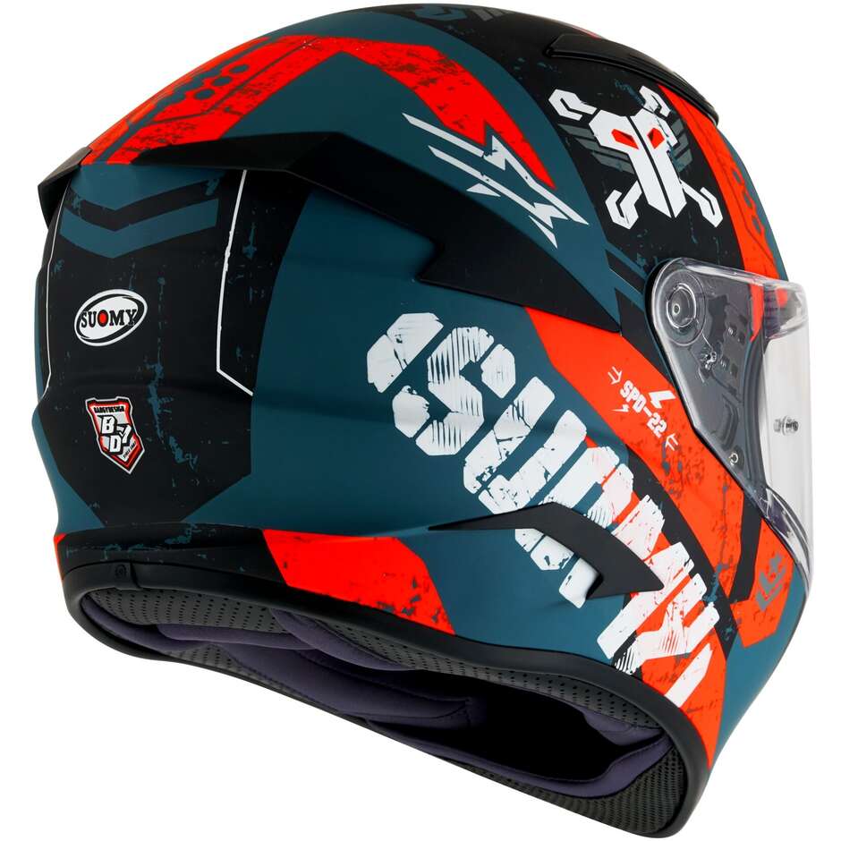 Suomy SPEEDSTAR TACTIC Integral Motorcycle Helmet Matt Dark Green White