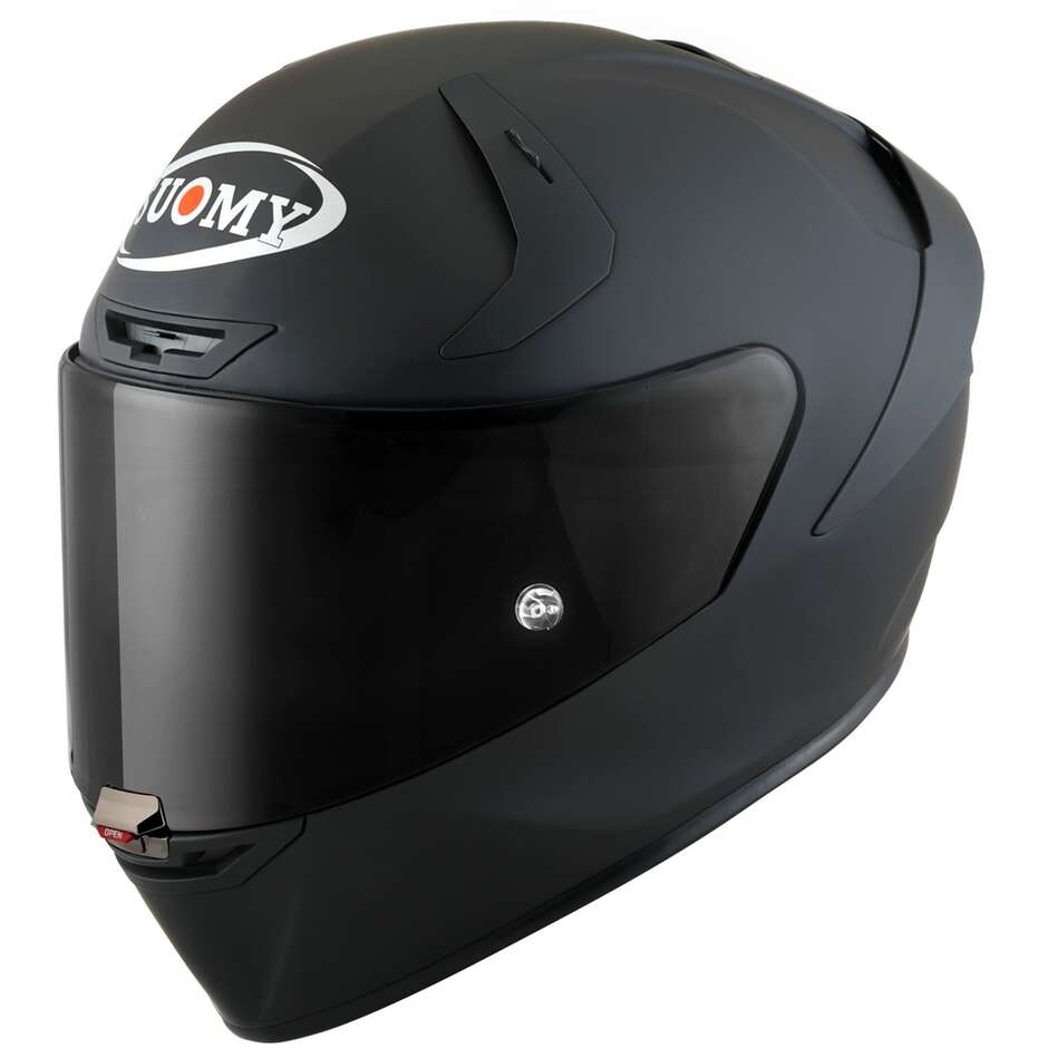 Suomy SR-GP EVO PLAIN Full Face Racing Motorcycle Helmet Matt Black