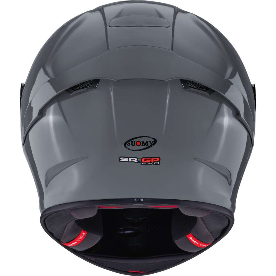 Suomy SR-GP EVO PLAIN Grl Integralhelm für Rennmotorräder, Grau