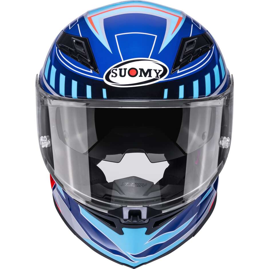 Suomy STELLAR 2 DEEPSPACE Full Face Motorcycle Helmet, Grey/Blue