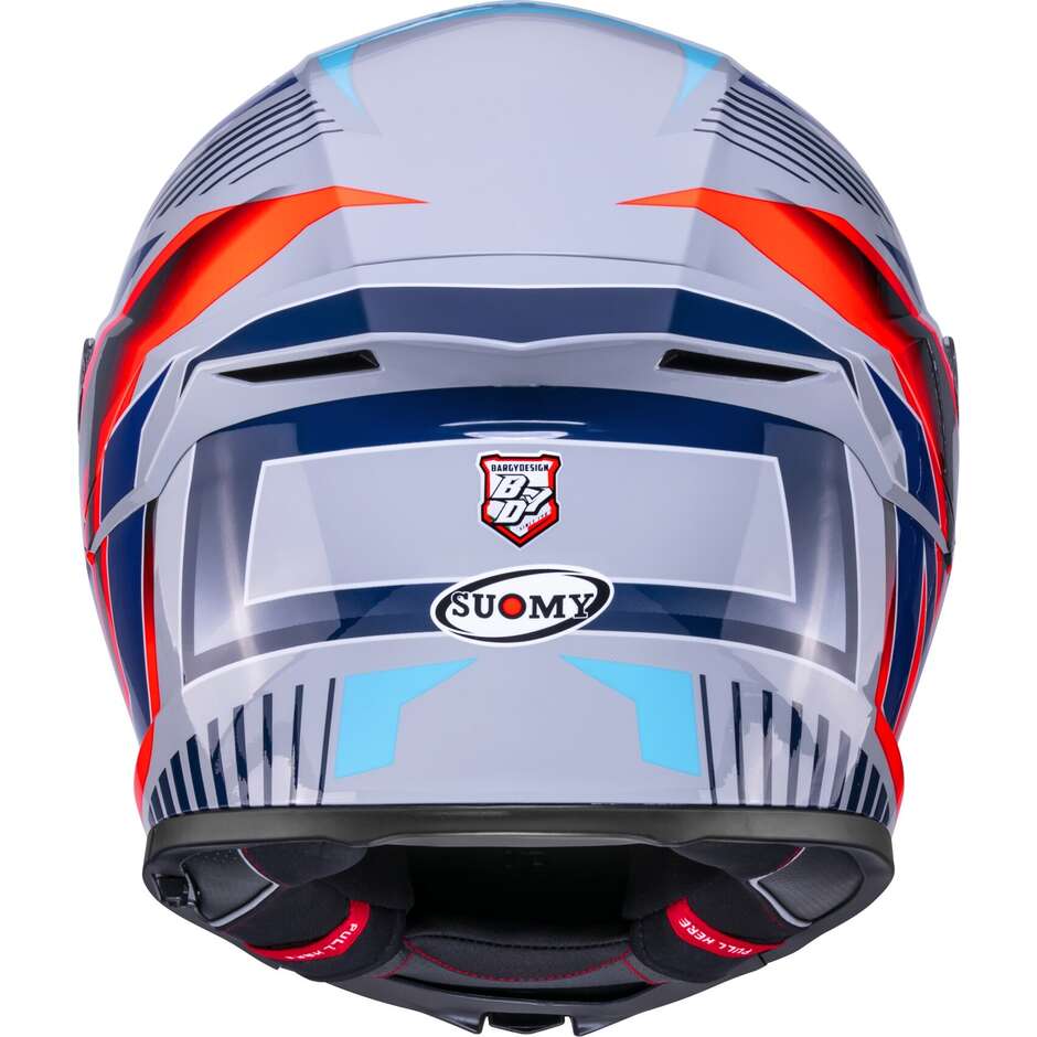 Suomy STELLAR 2 DEEPSPACE Full Face Motorcycle Helmet, Grey/Blue