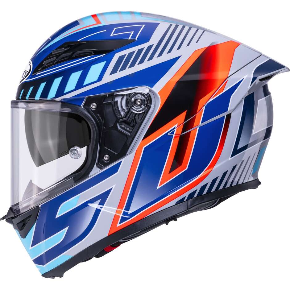 Suomy STELLAR 2 DEEPSPACE Full Face Motorcycle Helmet, Grey/Blue