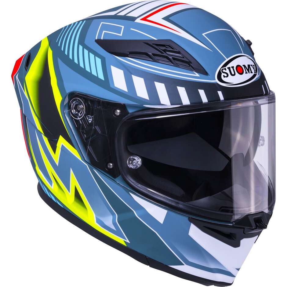 Suomy STELLAR 2 DEEPSPACE Integralhelm für Motorrad, Mattschwarz/Blau