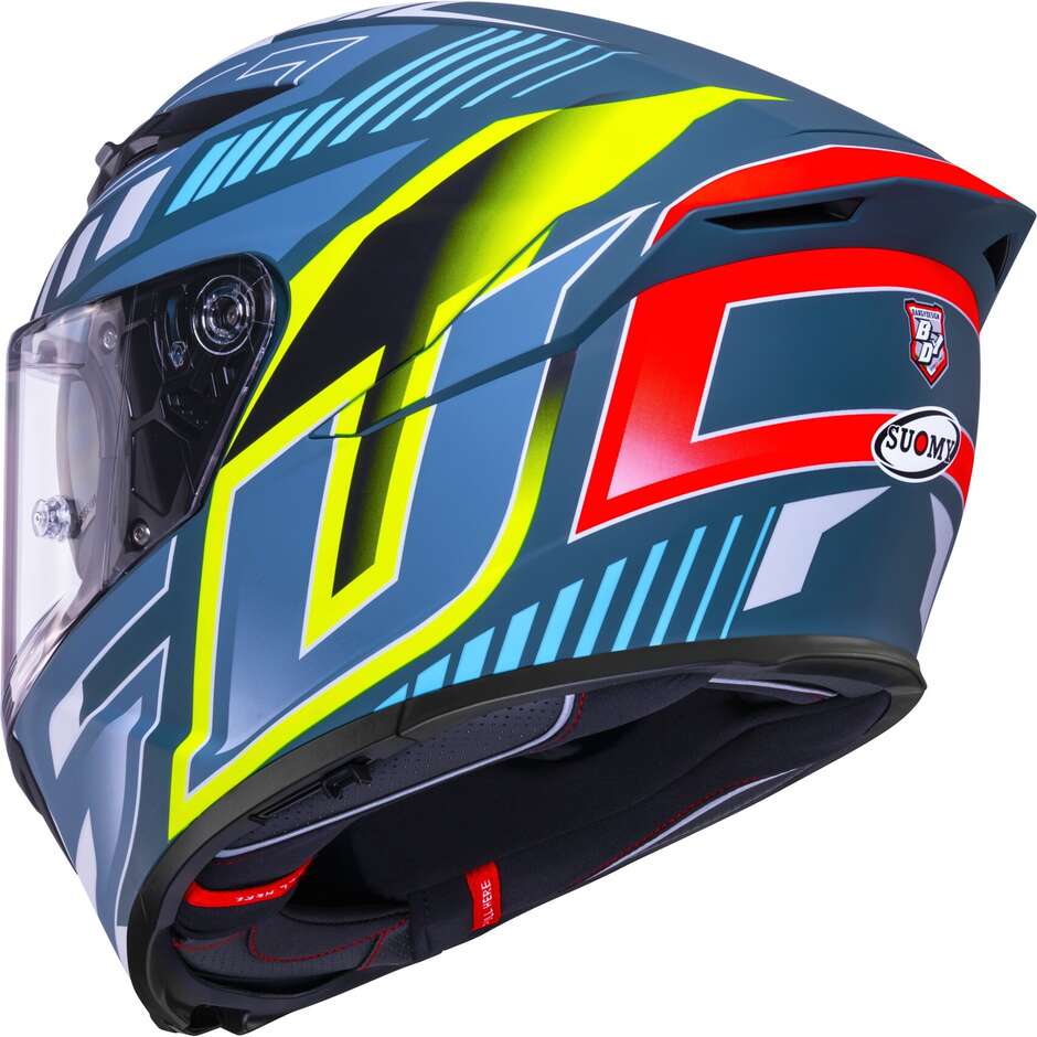 Suomy STELLAR 2 DEEPSPACE Integralhelm für Motorrad, Mattschwarz/Blau