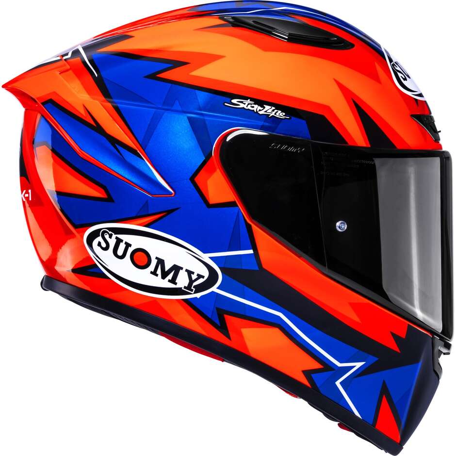 Suomy TRACK-1 FIRESTORM Full Face Motorcycle Helmet