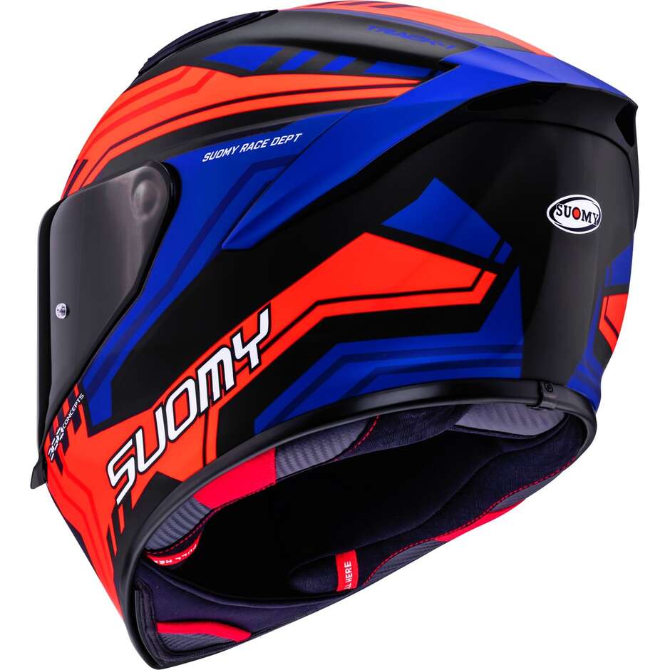 Suomy TRACK-1 FRAMEWORK Full Face Motorcycle Helmet Matte Black Red Blue