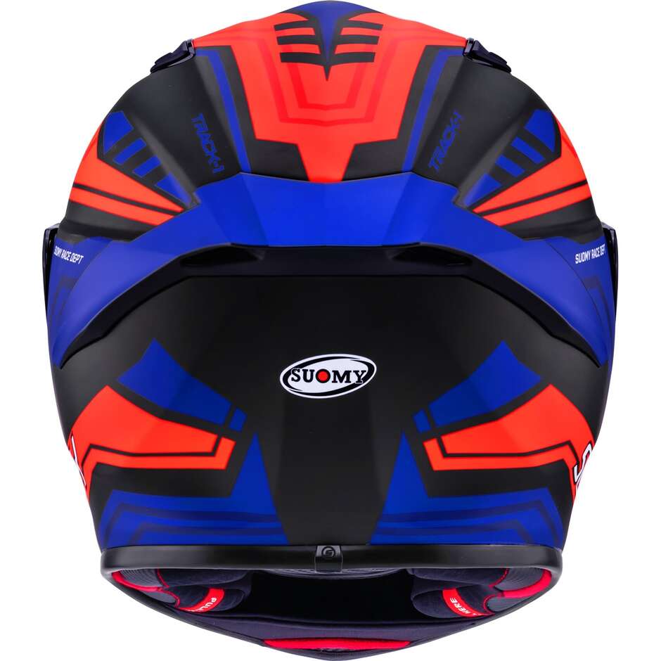 Suomy TRACK-1 FRAMEWORK Full Face Motorcycle Helmet Matte Black Red Blue