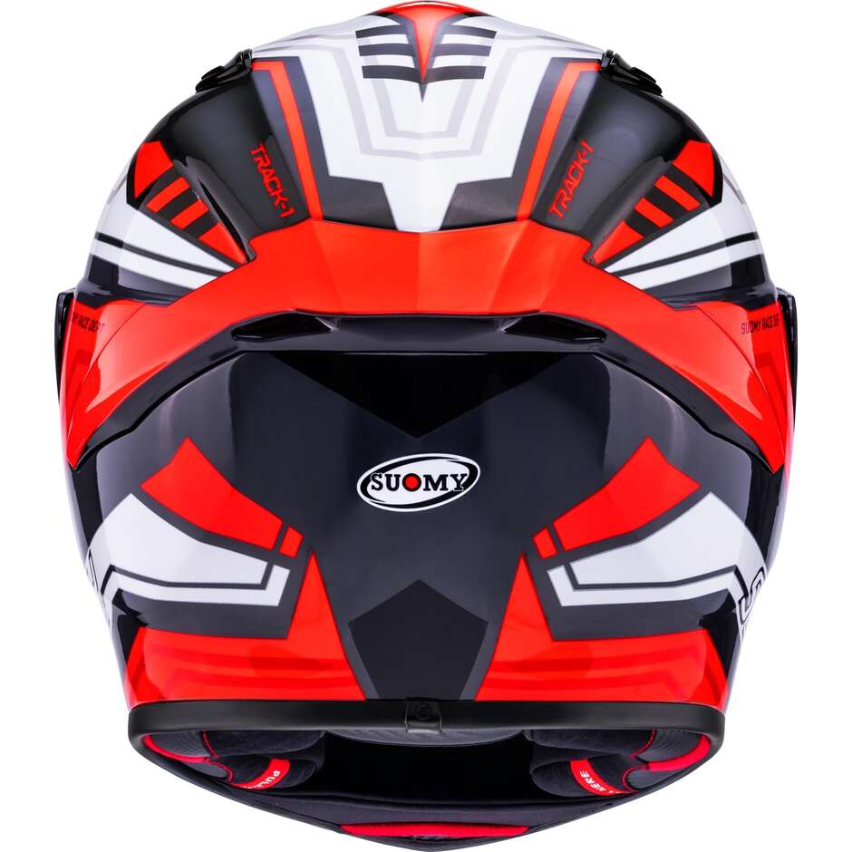 Suomy TRACK-1 FRAMEWORK Full Face Motorcycle Helmet White Red
