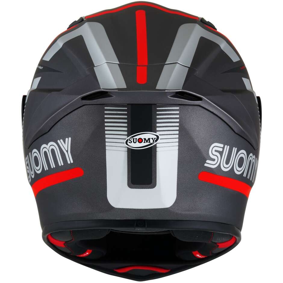 Suomy TRACK-1 NINETY SEVEN Racing Integral Motorcycle Helmet Matt Gray Red
