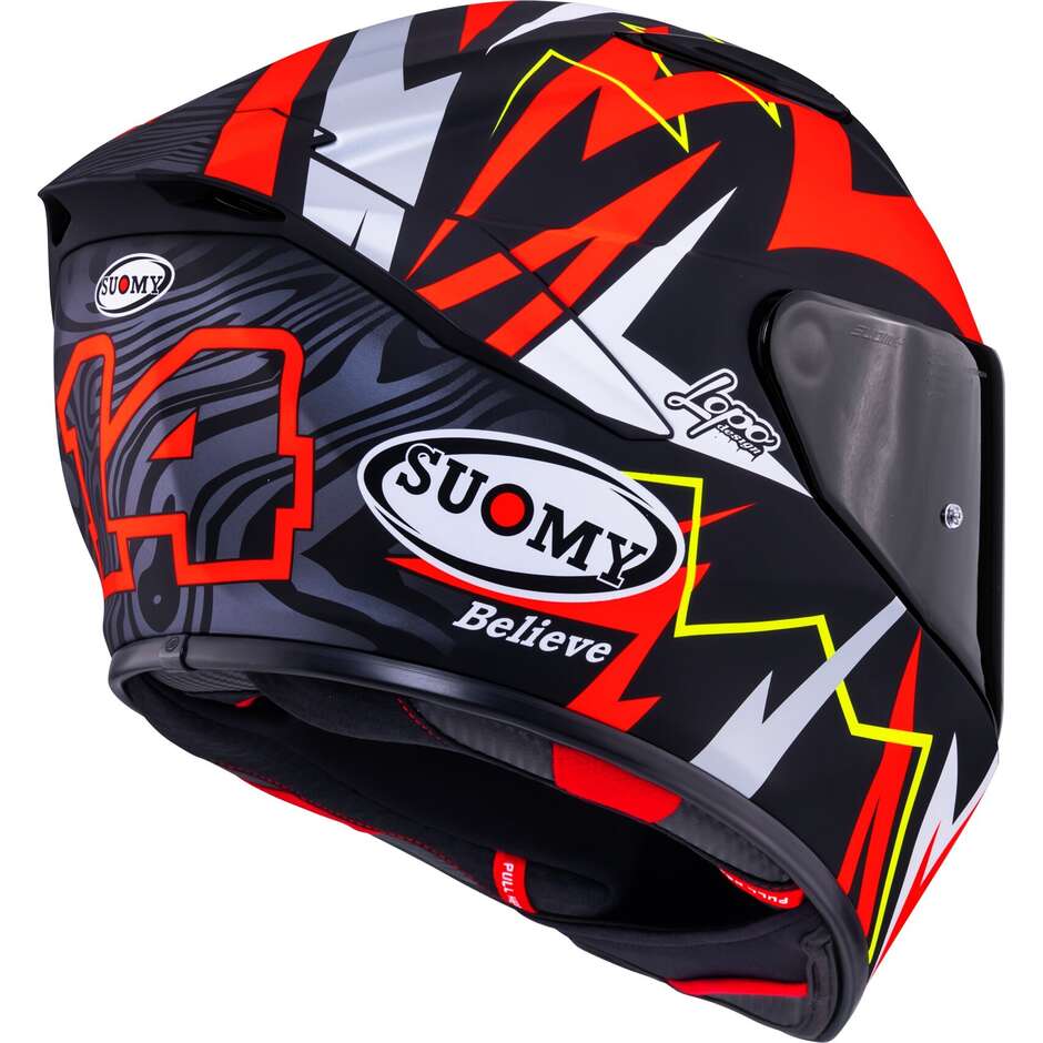 Suomy TRACK-1 SAM LOWES REPL.2025 Full Face Motorcycle Helmet Matte Red