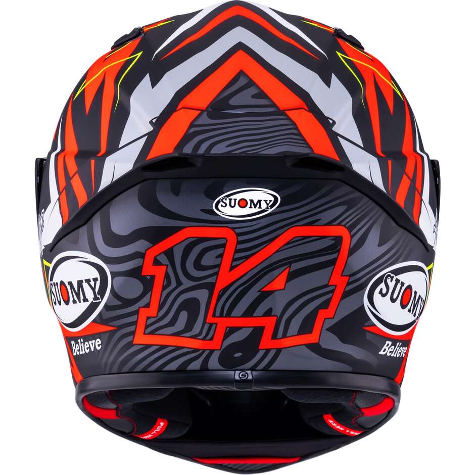 Suomy TRACK-1 SAM LOWES REPL.2025 Full Face Motorcycle Helmet Matte Red