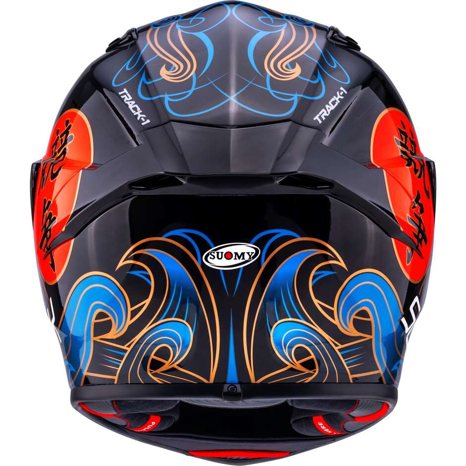 Suomy TRACK-1 WAVES Integralhelm Motorrad Schwarz