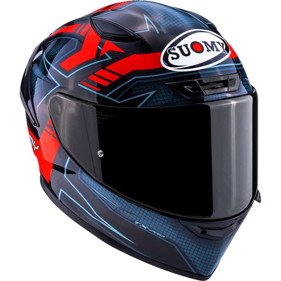 Suomy TX-PRO FLAWLESS Integralhelm für Motorrad, Rot