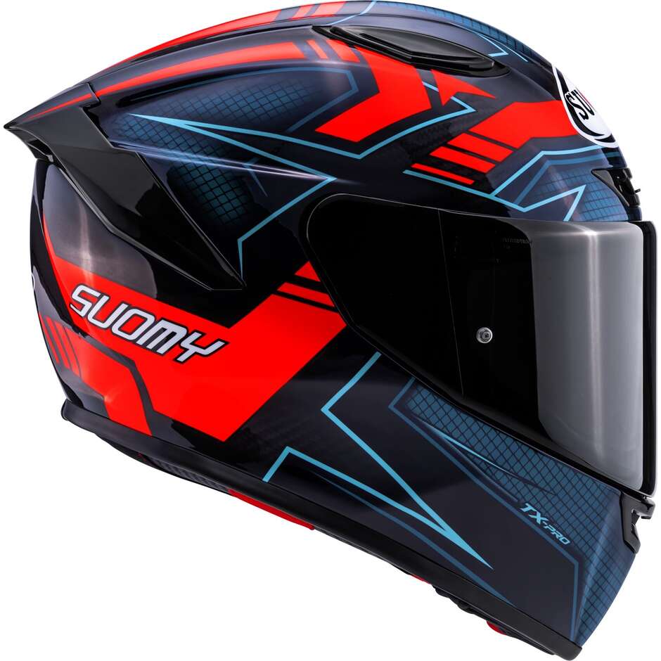 Suomy TX-PRO FLAWLESS Integralhelm für Motorrad, Rot
