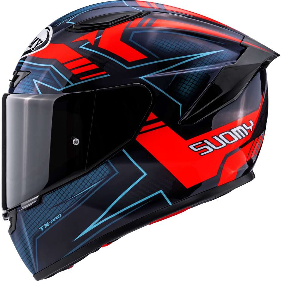 Suomy TX-PRO FLAWLESS Integralhelm für Motorrad, Rot