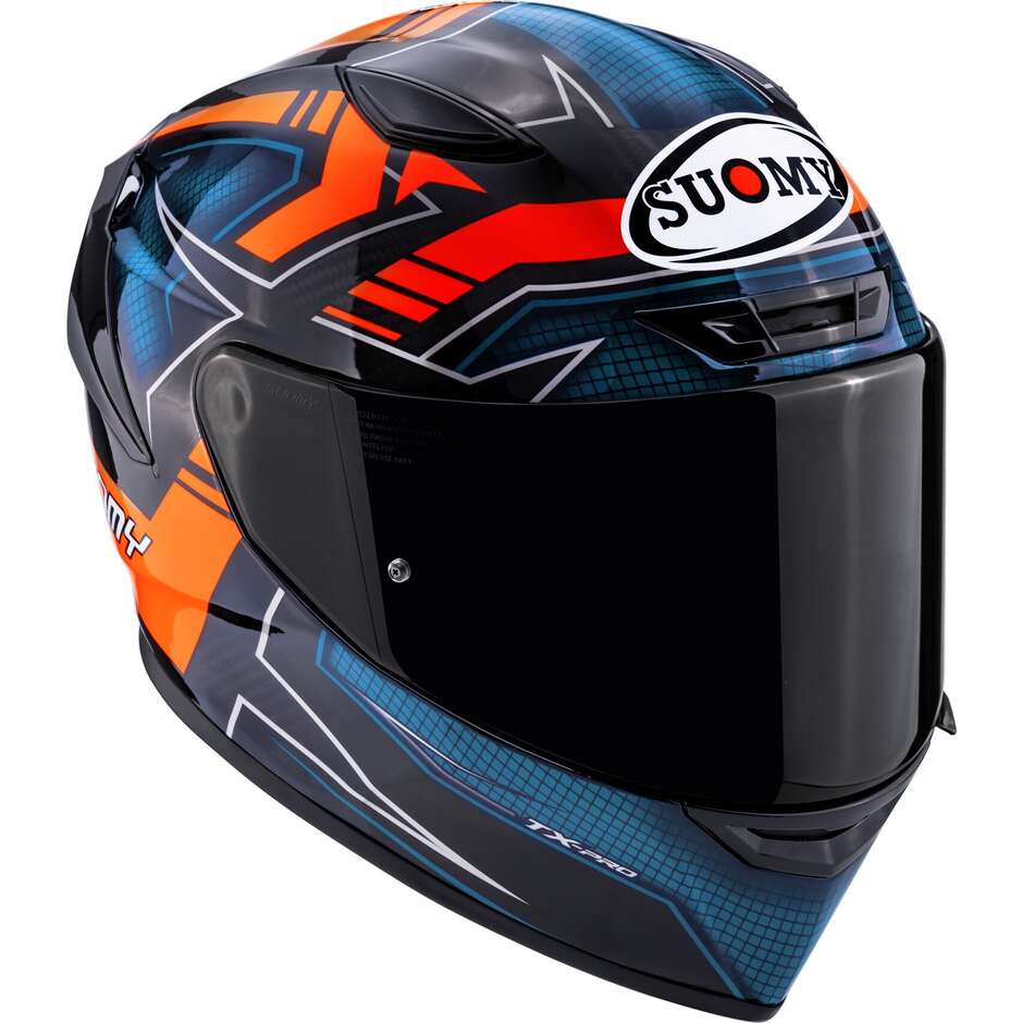 Suomy TX-PRO FLAWLESS Integralhelm für Motorradfahrer, Orange