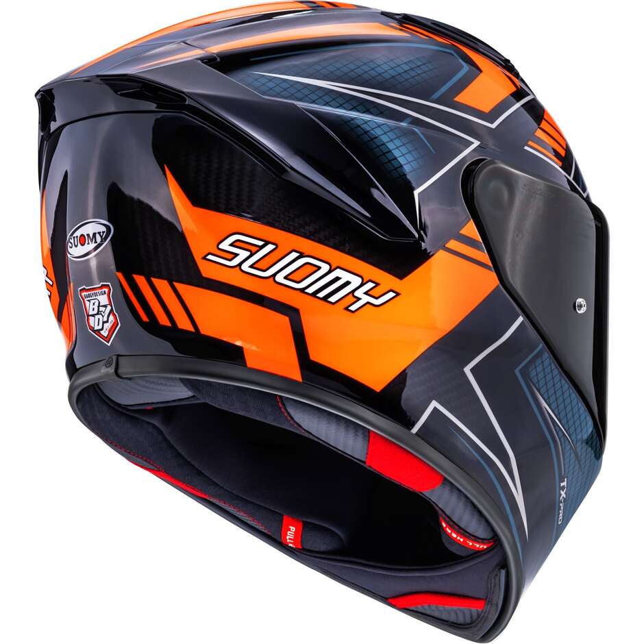Suomy TX-PRO FLAWLESS Integralhelm für Motorradfahrer, Orange