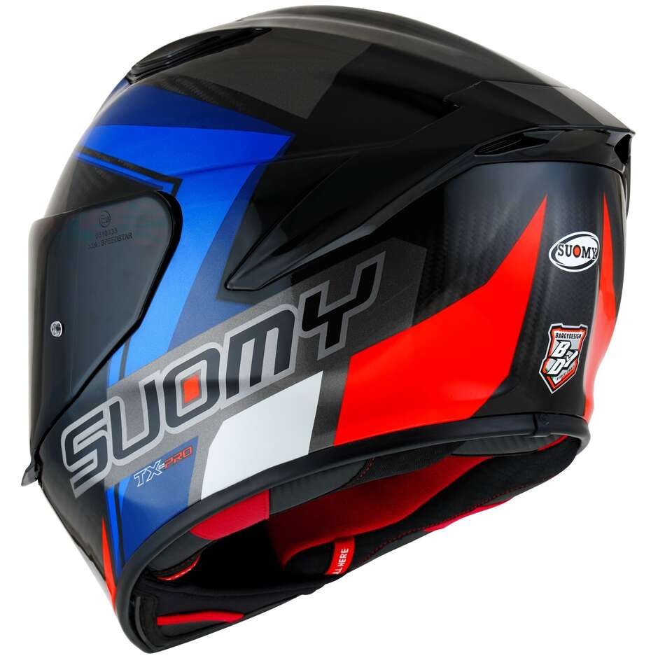 Suomy TX-PRO GLAM Blue Racing Integral Motorcycle Helmet