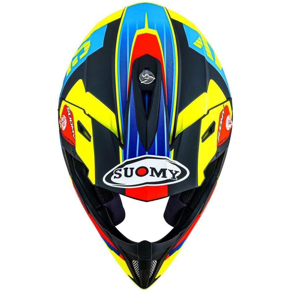 Suomy X-WING AMPED Cross Enduro Motorcycle Helmet Black Light Blue