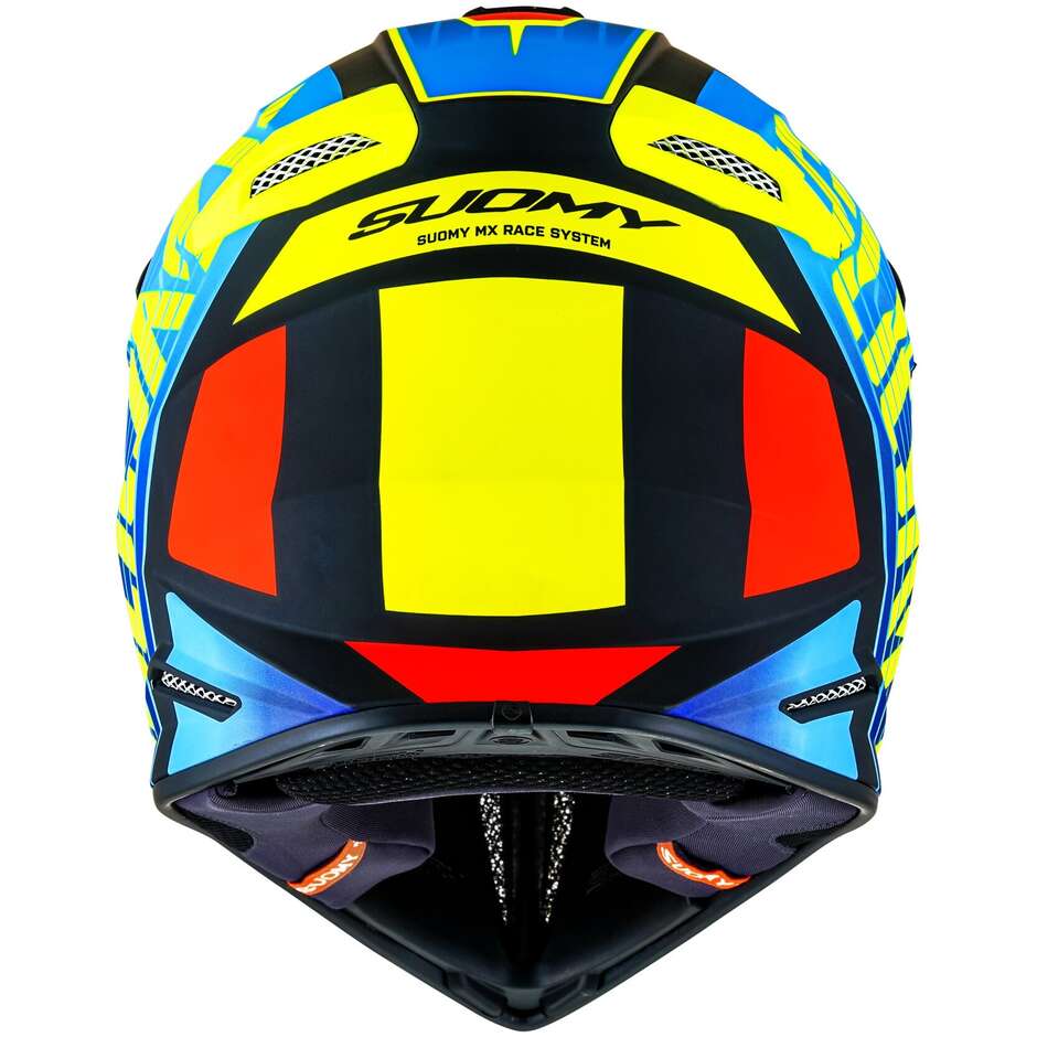 Suomy X-WING AMPED Cross Enduro Motorcycle Helmet Black Light Blue