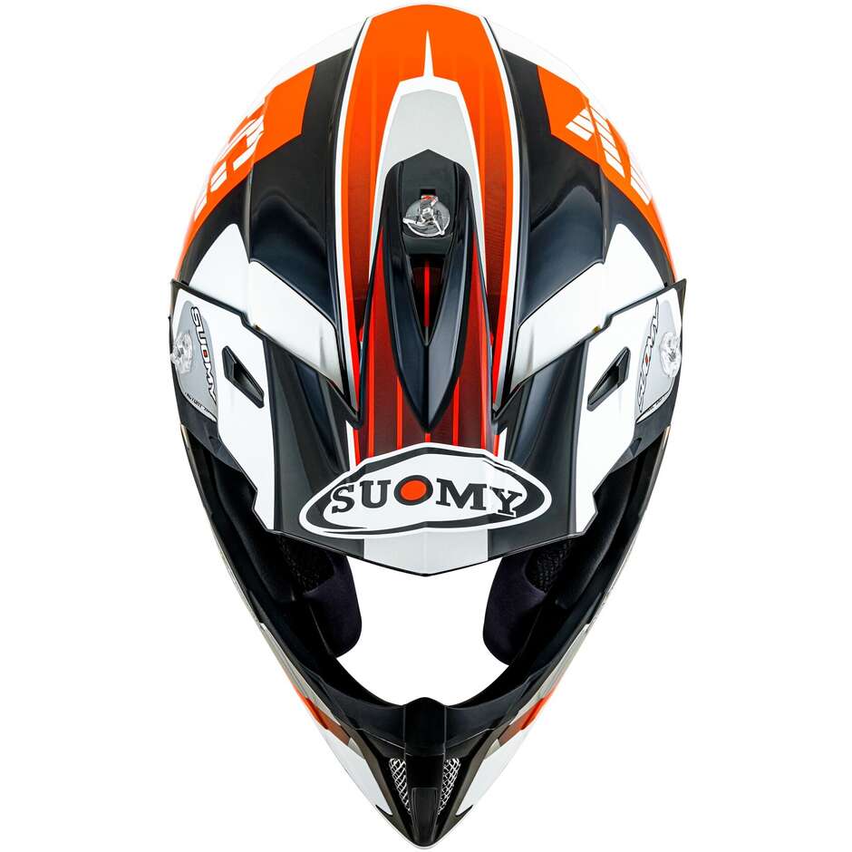 Suomy X-WING AMPED Cross Enduro Motorradhelm Schwarz Orange