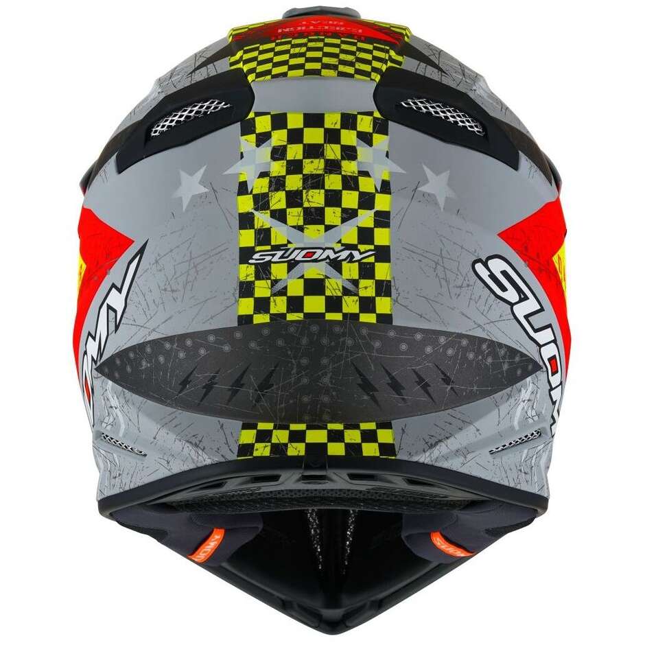 Suomy X-WING JETFIGHTER Mattroter Motorrad-Cross-Enduro-Helm