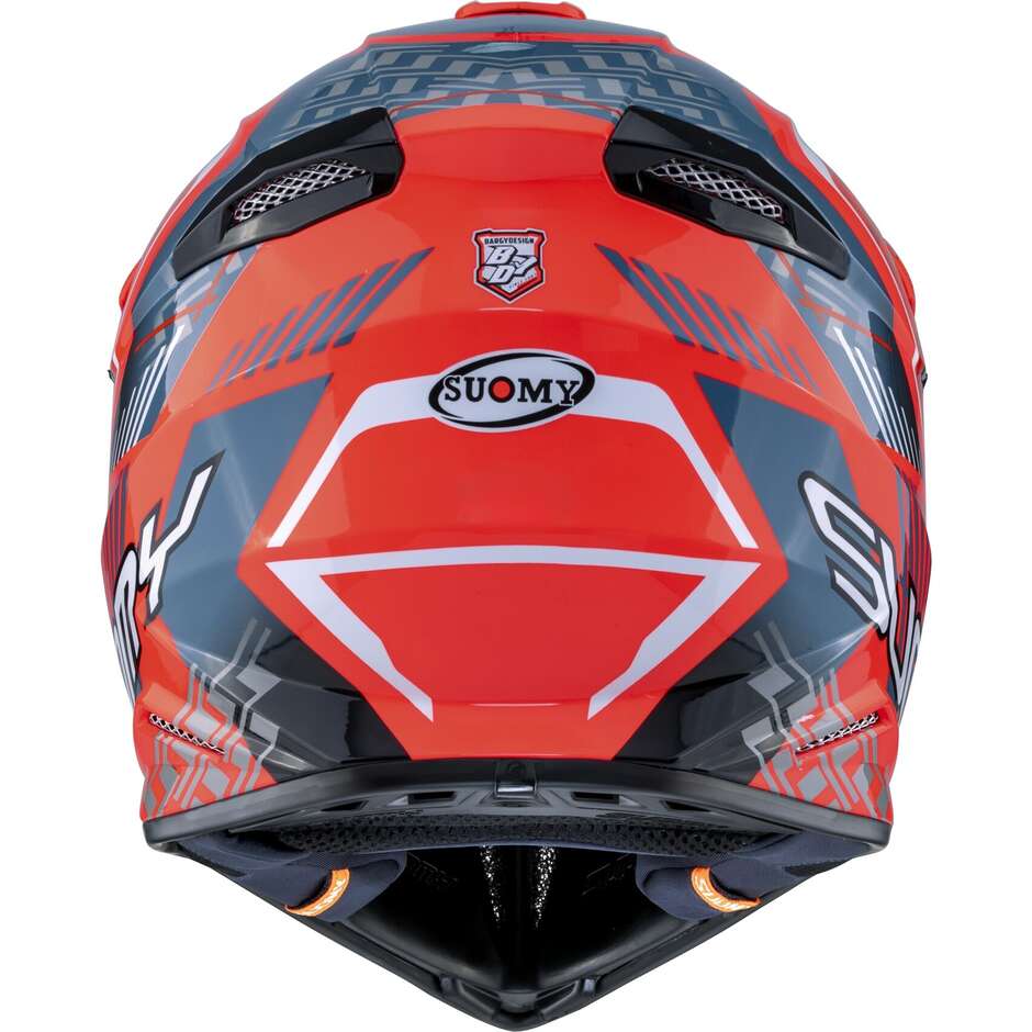 Suomy X-WING MOTLEY Rot Schwarz Motorrad Crosshelm