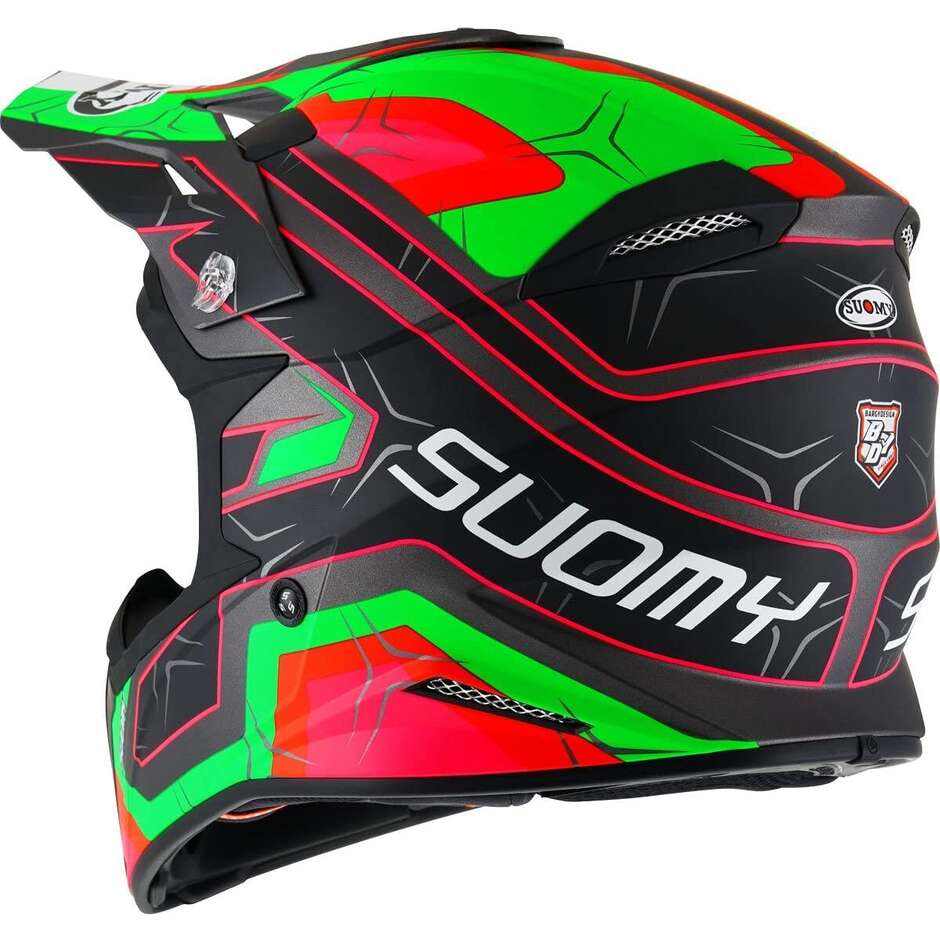 Suomy X-WING SUBATOMIC Cross Enduro motorcycle helmet Matt Black Green