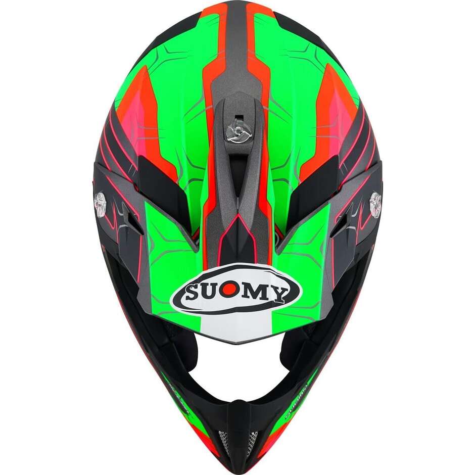 Suomy X-WING SUBATOMIC Cross Enduro motorcycle helmet Matt Black Green