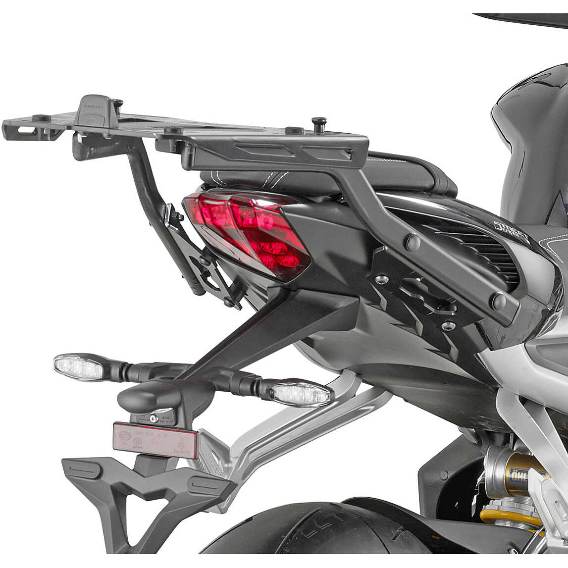 Support Top Case Givi Monokey/Monolock Pour Triumph Street Triple 675 (2007-2012) – Plaque Non Incluse