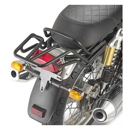Porte-bagages Arrière Top Box Compatible Royal Enfield Bullet 650 - Modèle 1990536 En Acier Noir